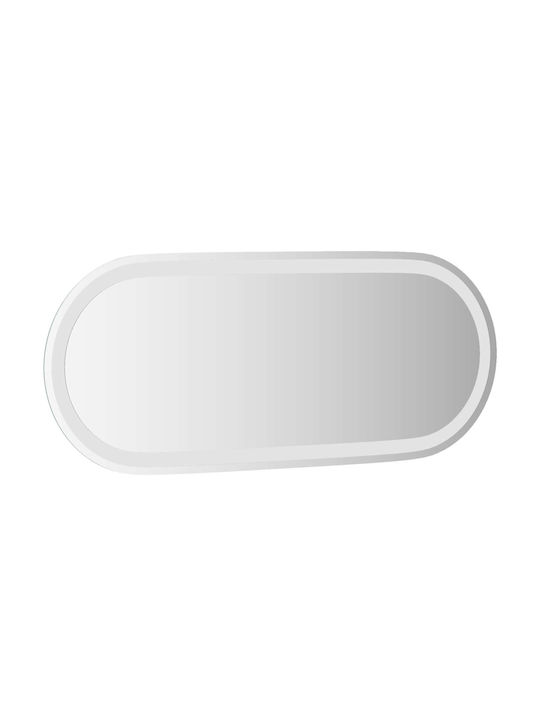 vidaXL Oglindă de baie Led 90x40cm Transparentă