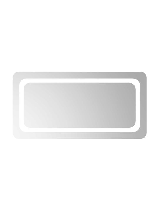 vidaXL Badezimmerspiegel Led 80x40cm Transparent