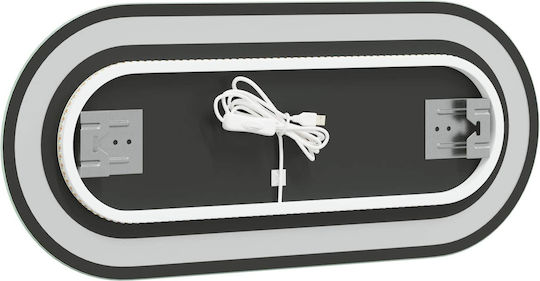 vidaXL Badezimmerspiegel Led 70x30cm Transparent