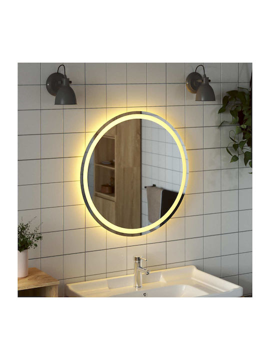 vidaXL Badezimmerspiegel Led Berührung 70x70cm Transparent