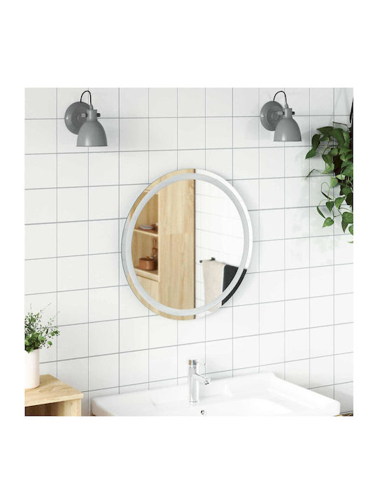 vidaXL Καθρέπτης Μπάνιου Led Αφής 60x60cm Διάφανος