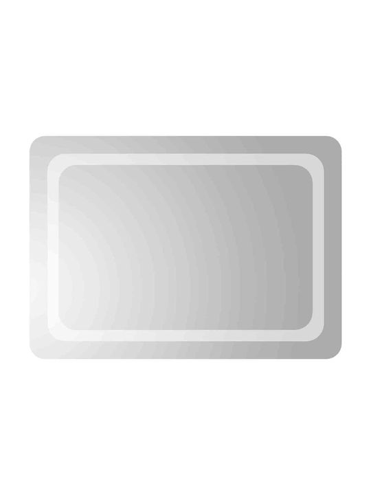 vidaXL Oglindă de baie Led 70x50cm Transparent