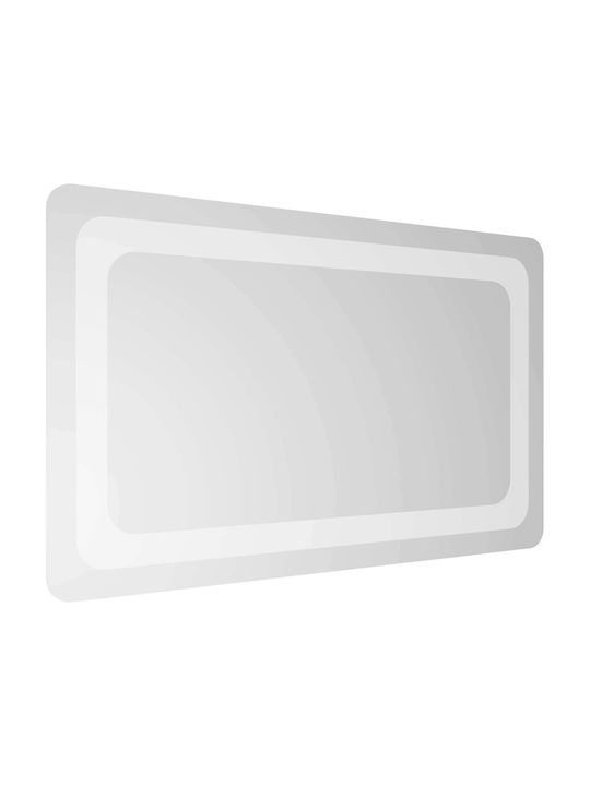 vidaXL Oglindă de baie Led 50x30cm Transparent