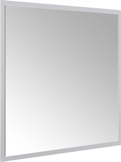 vidaXL Огледало за баня LED 60x60cm Прозрачен