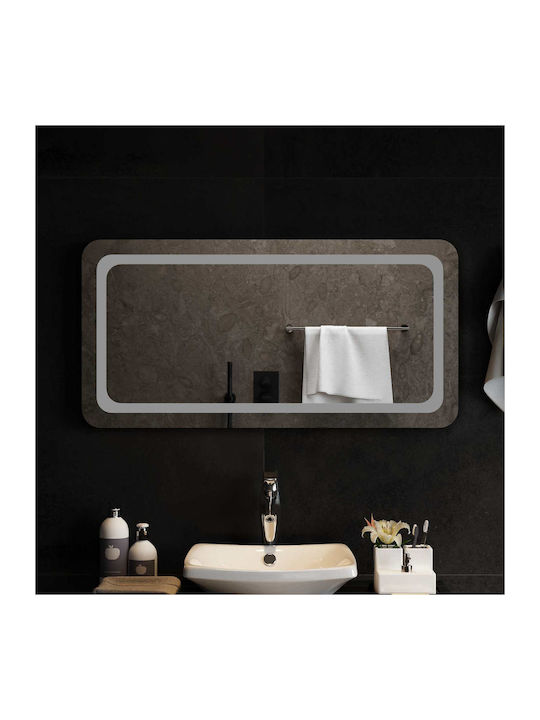 vidaXL vidaXL Bathroom Mirror Led 100x50cm Transparent