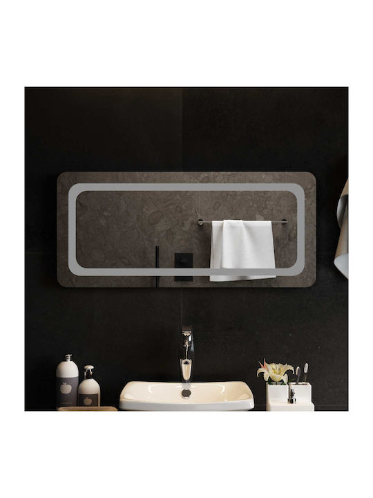vidaXL Badezimmerspiegel Led 90x40cm Transparent