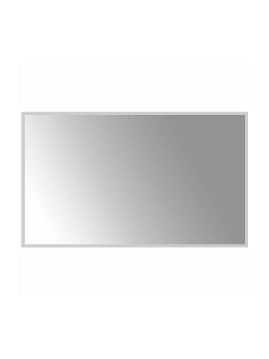 vidaXL Καθρέπτης Μπάνιου Led 100x60cm Διάφανος
