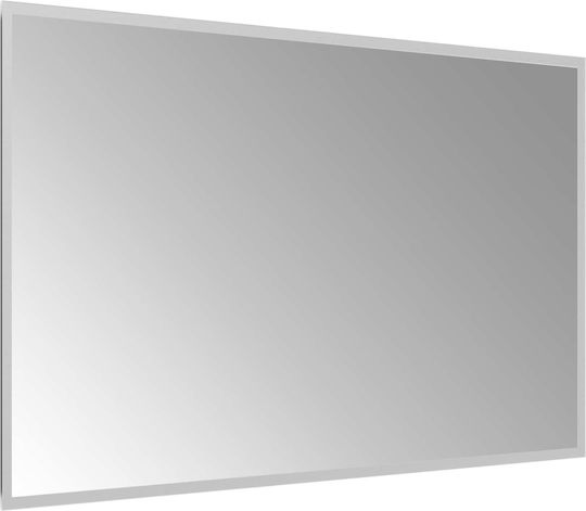 vidaXL Bathroom Mirror Led 100x60cm Transparent