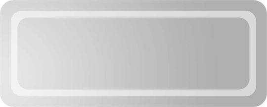 vidaXL Καθρέπτης Μπάνιου Led 100x40cm Διάφανος