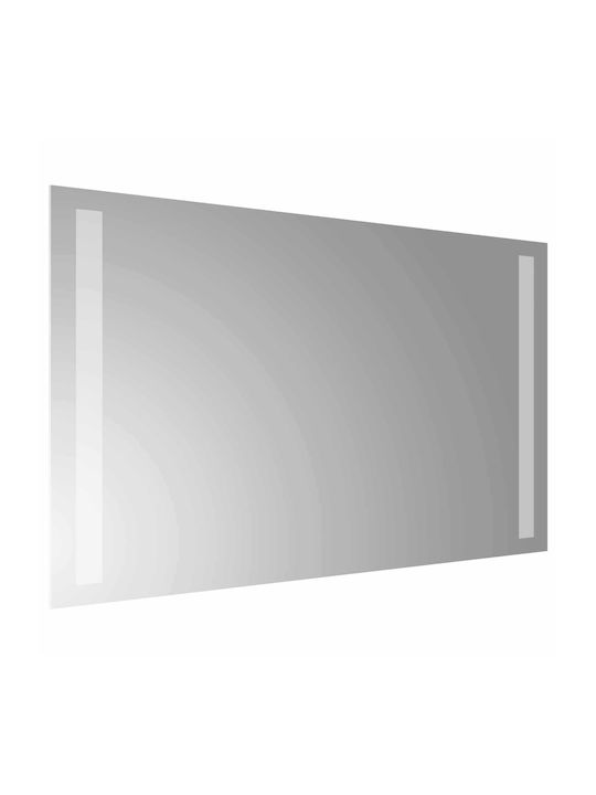 vidaXL Badezimmerspiegel Led 50x30cm Transparent
