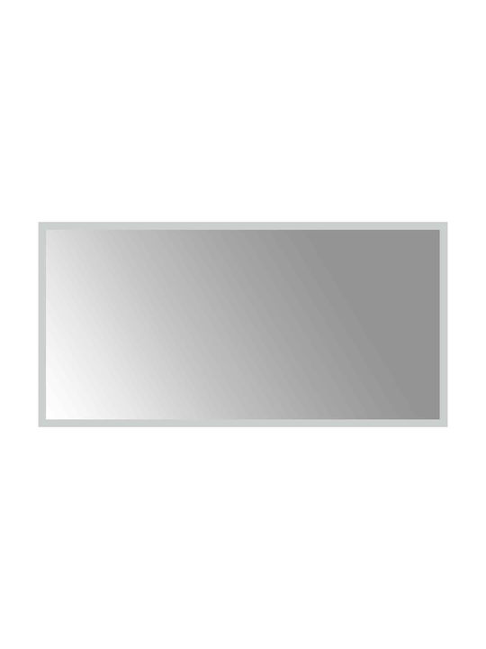 vidaXL Καθρέπτης Μπάνιου Led 80x40cm Διάφανος