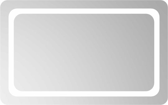 vidaXL vidaXL Bathroom Mirror Led 80x50cm Transparent