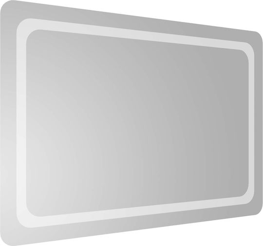 vidaXL Badezimmerspiegel Led 90x60cm Transparent
