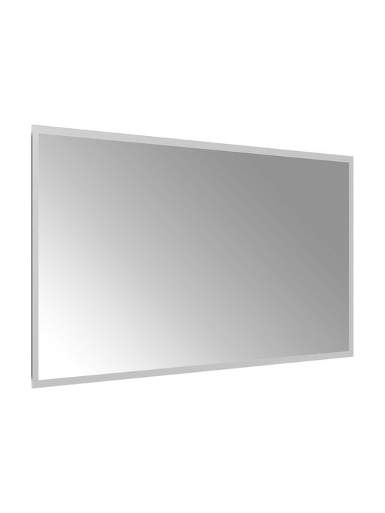vidaXL Oglindă de baie Led 90x50cm Transparentă