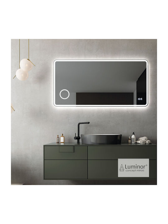 Luminor Cult Oglindă De Baie Rotundă Cu Mărire Cu Bluetooth 18x18cm