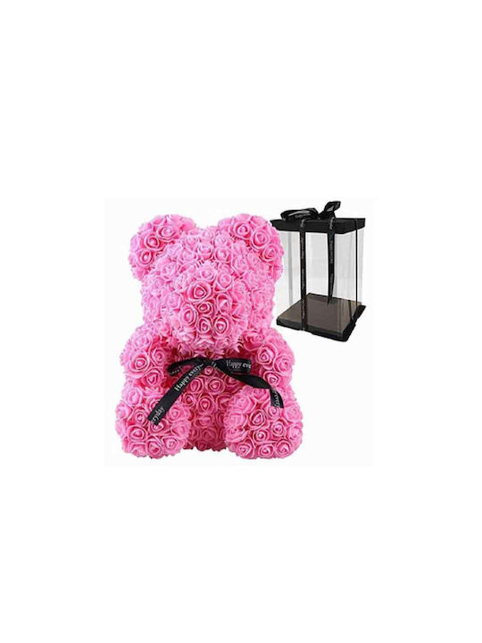 Teddy Bear Artificial Red Roses 35cm 0316002
