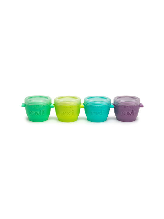Melii Cutie pentru Mâncare Plastic Multicolor 118ml 4buc