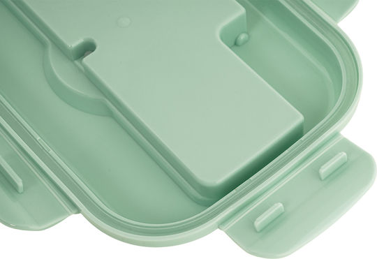 Polo Кутия за Храна Пластмасова Лилава с Прегради 1.1lt