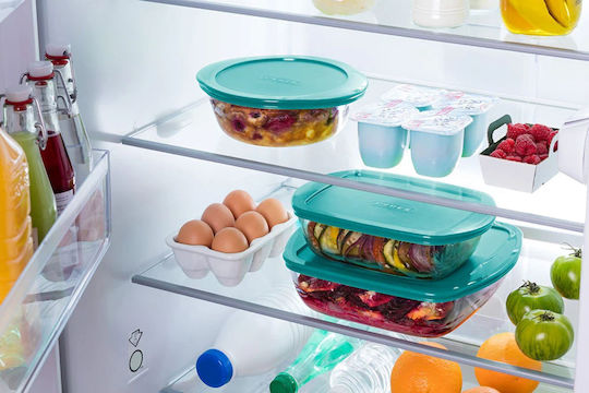 Pyrex Cook & Store Δοχείο Φαγητού Γυάλινο Πράσινο 2.3lt