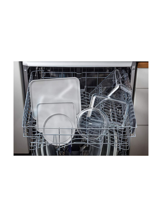 Pyrex C&F Δοχείο Φαγητού Γυάλινο Λευκό 4.2lt