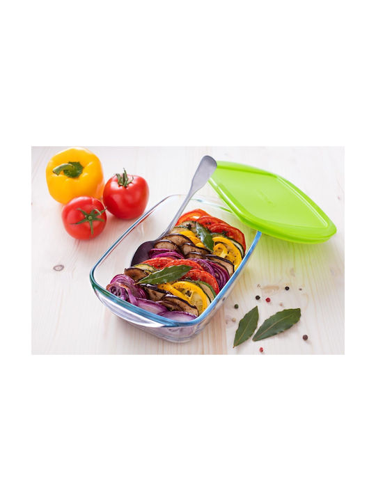 Pyrex Δοχείο Φαγητού Γυάλινο Πράσινο 2.7lt