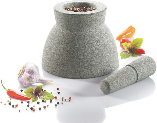 Gefu Crunchy Granite Mortar Gray