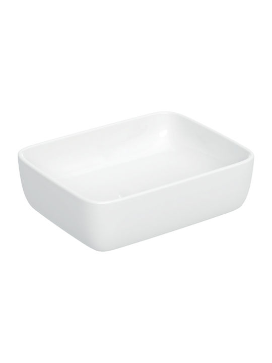 Geberit Седящ Порцеланов Умивалник 45x35cm Бял