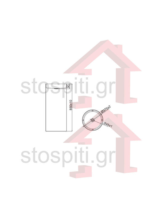 Karag 4609F-LG-BCK Deasupra Blatului Chiuvetă Porțelan 38x38x85cm Oro