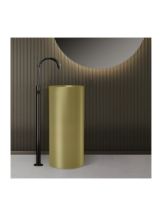 Karag 4609F-LG-BCK Deasupra Blatului Chiuvetă Porțelan 38x38x85cm Oro