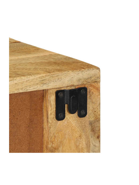 Bedside Tables Made of Solid Brown Wood 2 Pieces 40x30x19cm