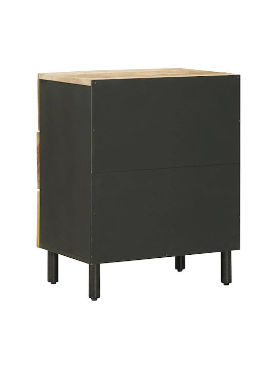 Wooden Beige Bedside Table 50x33x62cm