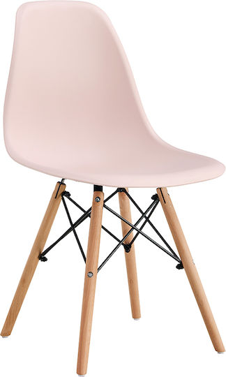 Anais Dining Room Wooden Chair Pink 52x46x82cm