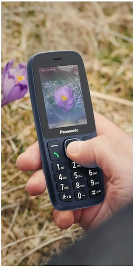 Panasonic KX-TF400 Dual SIM Мобилен Телефон с Бутони Син