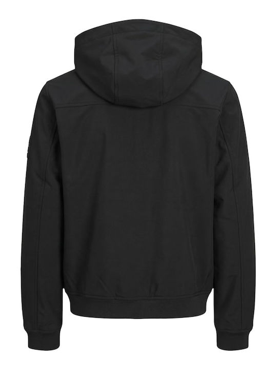 Winter Jacke Softshell Wasserdicht und Winddicht Schwarz