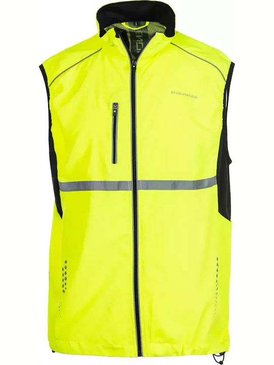 Αμάνικο Αθλητικό Μπουφάν Safety Yellow