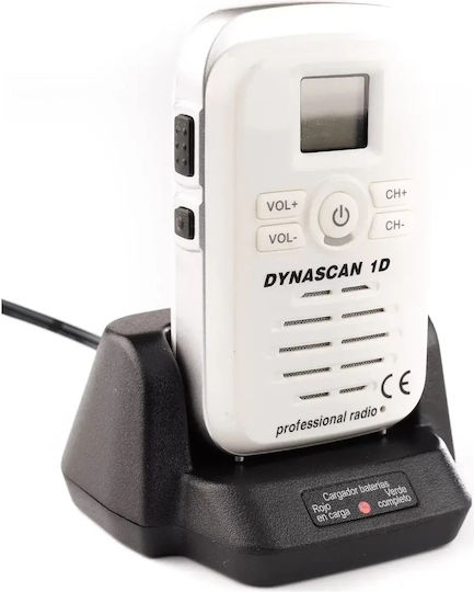 DynaScan 1D Ασύρματος Πομποδέκτης PMR Σε Λευκό Χρώμα