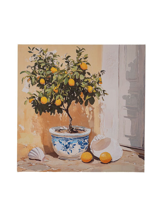 Iliadis Plant Painting on Canvas 60x60cm