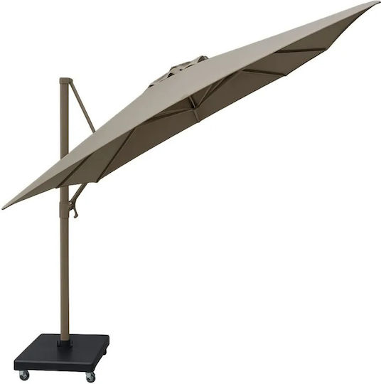 Ομπρέλα Κρεμαστή Αλουμινίου Μπεζ 2.6x3.5m