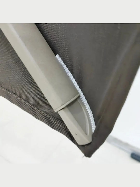 Umbrelă Suspendată Din Aluminiu Bej 2.6x3.5m