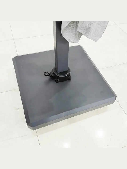 Ομπρέλα Κρεμαστή Αλουμινίου Γκρι 2.6x3.5m