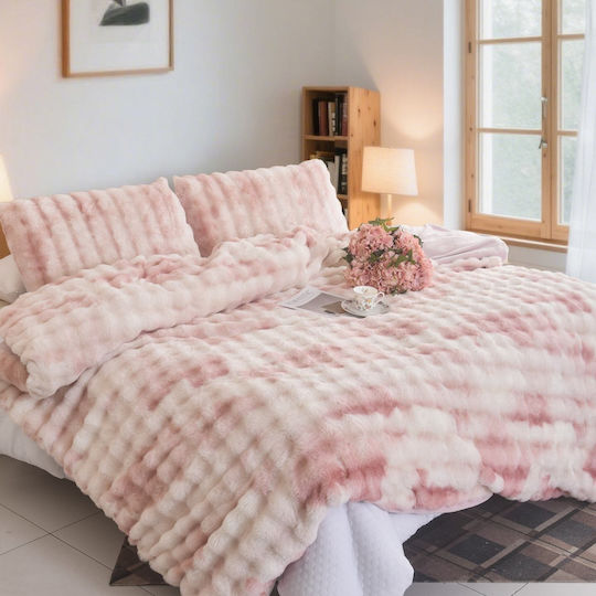 Σετ Υπέρδιπλη 220x240cm Ροζ Σετ Υπέρδιπλη 220x240cm Ροζ
