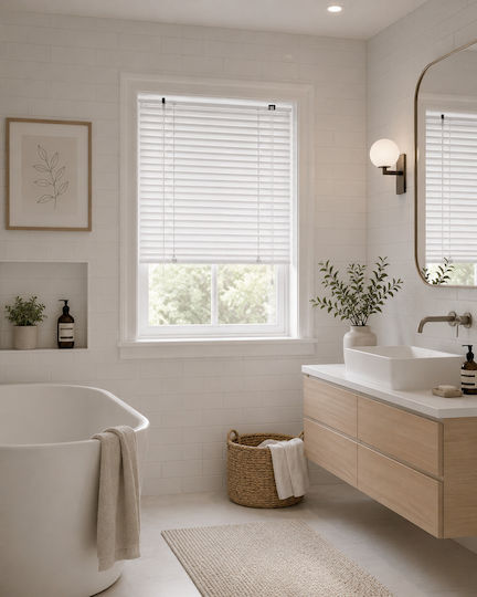 MRShome Aluminum Shading Blind In White Colour W140xH140cm