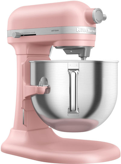 Artisan Stand Mixer 375W with Stainless Bowl 6.6lt Dried Rose