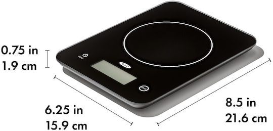 OXO Digitale Küchenwaage bis 5kg Schwarze