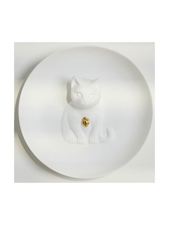 Raeder Wall Decor White Made of Ceramic Material 20x6cm