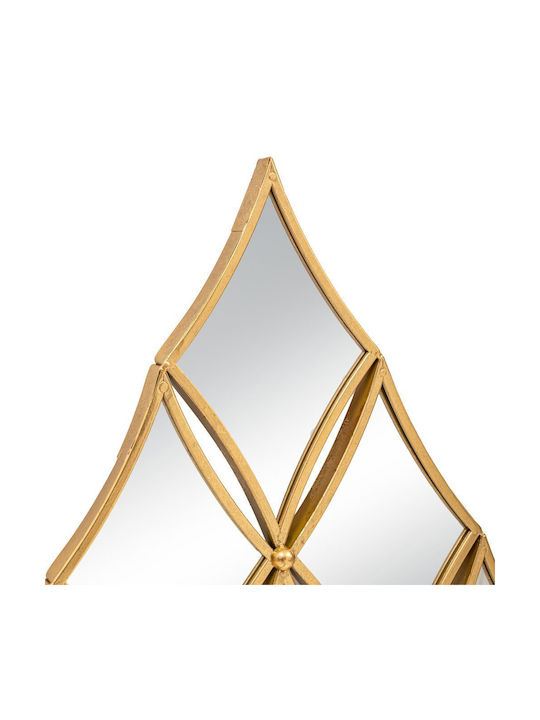Iliadis Wall Mirror with Gold Metallic Frame 95x58cm 1pcs