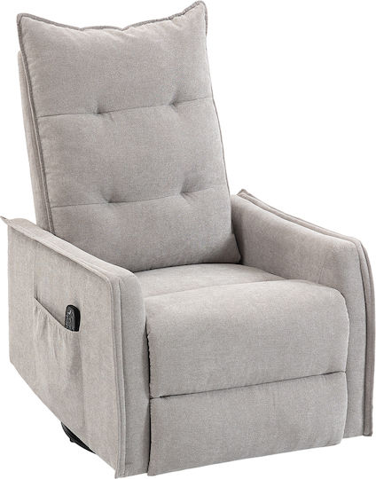 Relax με Υποπόδιο 71x93x99cm Γκρι Ανοιχτό Relax με Υποπόδιο 71x93x99cm Γκρι Ανοιχτό