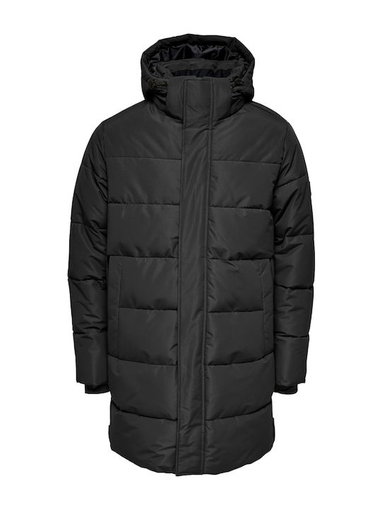 Зимно Мъжко Яке Puffer Черно