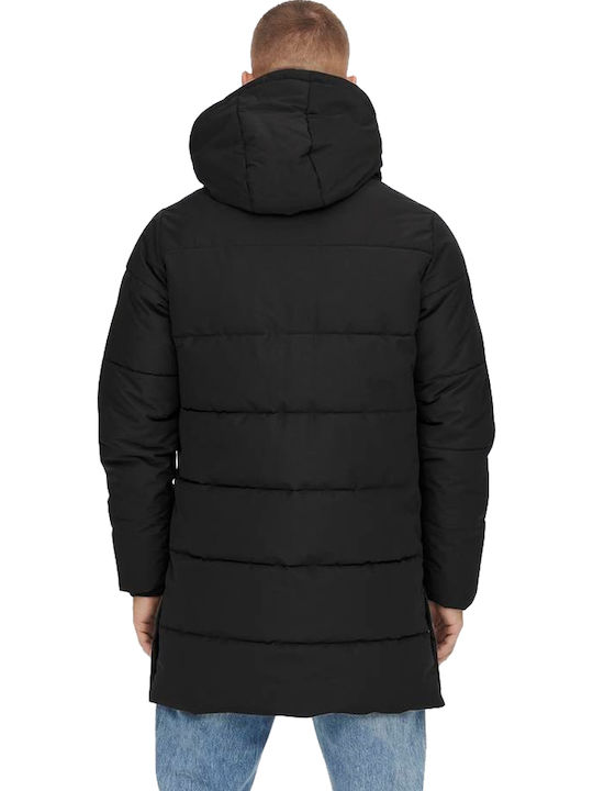 Зимно Мъжко Яке Puffer Черно
