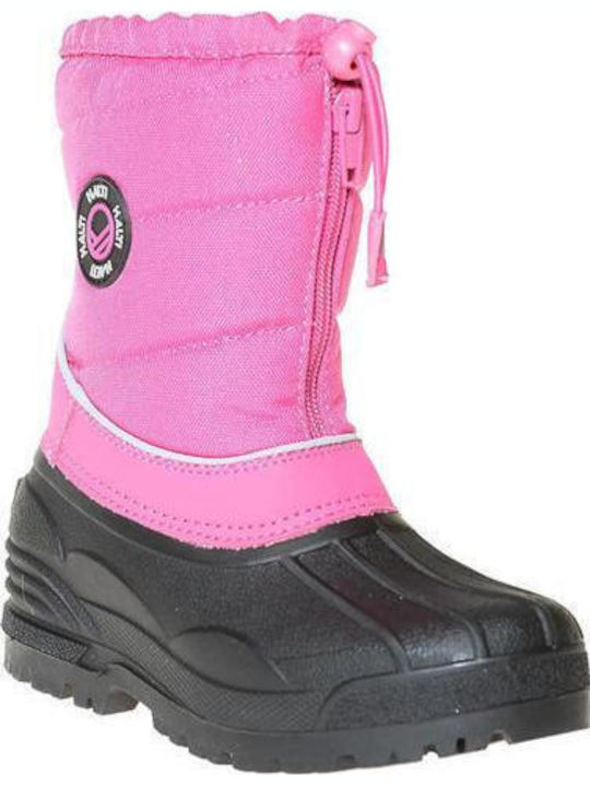 Kinder Gummistiefel mit Innenfutter Rosa